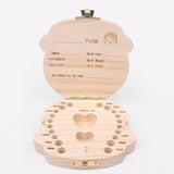 Wooden baby milk teeth box - V.I.P Digital Presence