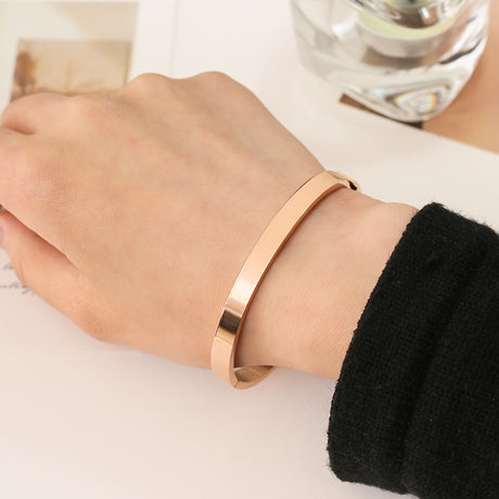 Stainless steel titanium steel bracelet for women non fading electroplated buckle jewelry for women - V.I.P Digital Presence