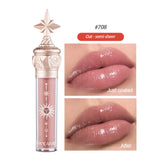 HANDAIYAN Small Star Stick Lip Gloss Lipstick Water Light Film Mirror Lip Glaze Glass Lip Gloss Moisturizing Lasting Not Easy To Fade - V.I.P Digital Presence