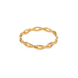 European and American Ring Twisted Linear Geometric Hollow Stacked Ring - V.I.P Digital Presence