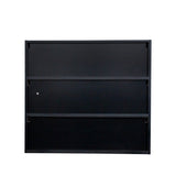 Black Glass Door Shoe Box Shoe Storage Cabinet With RGB Led Light - V.I.P Digital Presence