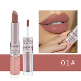 Double-Headed Non-Stick Cup Matte Matte Lip Gloss Two-In-One Matte Bean Paste Does Not Fade With Cup Lipstick Female - V.I.P Digital Presence