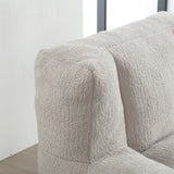 Fluffy bean bag chair Super soft couch chair with memory foam and footstool Indoor modern focus bean bag chair - V.I.P Digital Presence