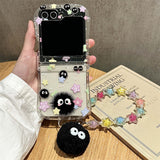 Cute Coal Ball Slim Waist Foldable Phone Case for Samsung Galaxy Z Flip 4/5/6/7 - V.I.P Digital Presence