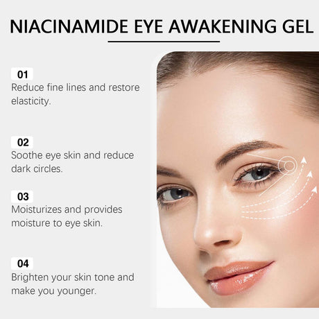 Niacinamide Eye Gel Hydrating And Moisturizing Elastic Firming Skin Around Eye Care Moisturizing Eye Cream - V.I.P Digital Presence