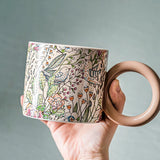 British Style Ceramic Mug Cute Coffee Cups Personality Gift Household Color Painting  Kawaii Girls Breakfast Oat Milk Mugs - V.I.P Digital Presence