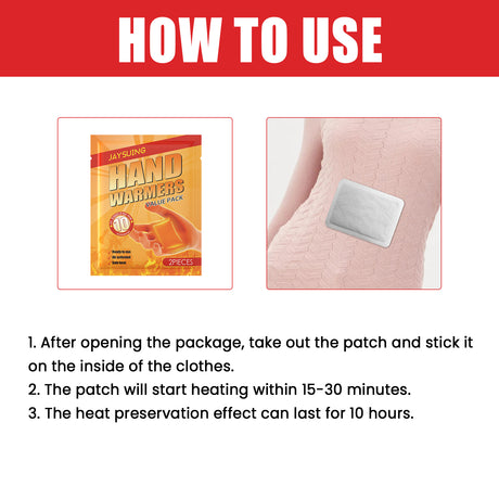 Hand Warmers, Hand Warmer Portable Comfortable Self-Heating Warm Patch Belly Warm Patch Belly Warm Patch - V.I.P Digital Presence