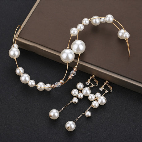 Bride Pearl Headwear Exquisite Handmade Beaded Jewelry - V.I.P Digital Presence