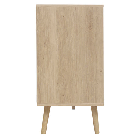 4 Door Accent Cabinet Sideboard Buffet Storage Cabinet with Adjustable Shelf for Entryway Living Room Bedroom - V.I.P Digital Presence