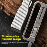 Titanium Waist Belt Buckle & Keychain. Portable EDC Outdoor Tool - V.I.P Digital Presence