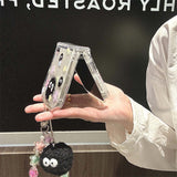 Cute Coal Ball Slim Waist Foldable Phone Case for Samsung Galaxy Z Flip 4/5/6/7 - V.I.P Digital Presence