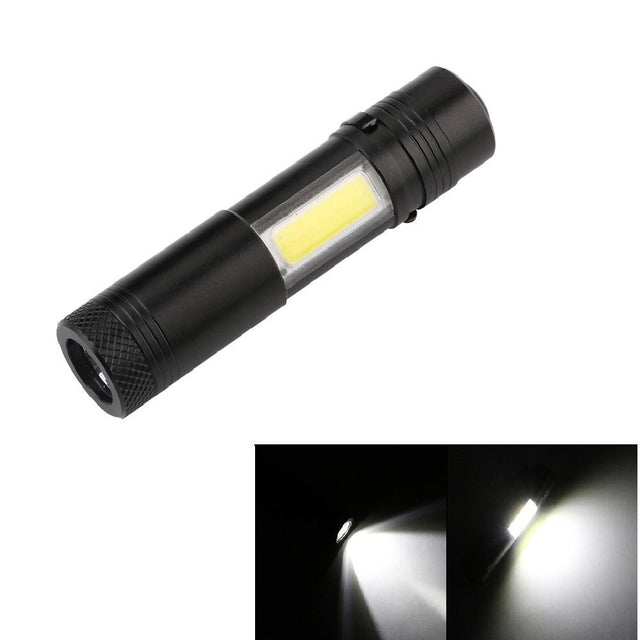 Mini Portable Aluminum LED Flashlight XPE COB Work Light Lanterna Powerful Pen Torch Lamp 4 Modes Use 14500 or AA - V.I.P Digital Presence