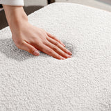 Ivory White Storage Ottoman Bench for End of Bed Gold Legs - V.I.P Digital Presence