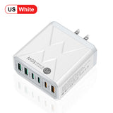 Fast charging mobile phone charger standard PD55W QC3.0+PD25W 3PD+3USB travel charging head - V.I.P Digital Presence