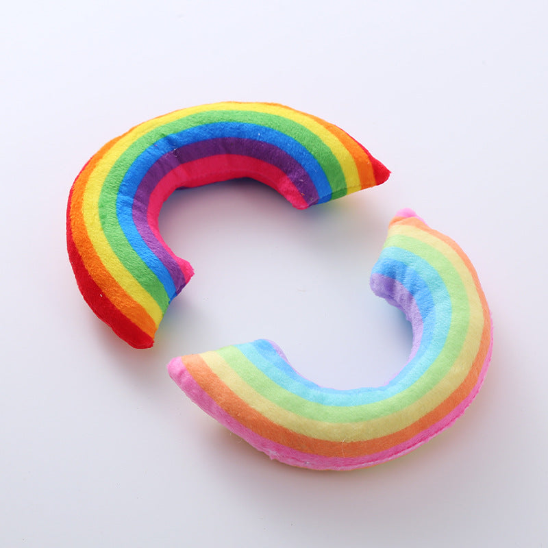 Pet Supplies Cat Toy Rainbow Bridge Pillow with Catnip and Cat Mint - V.I.P Digital Presence