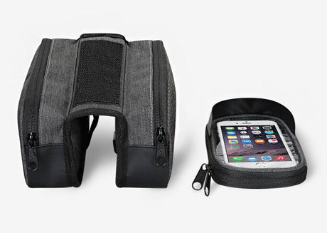 Sahoo 122007 Touch Screen Bike 6.5in Cell Mobile Phone Bag Front Frame Top Tube Cycling Pouch - V.I.P Digital Presence