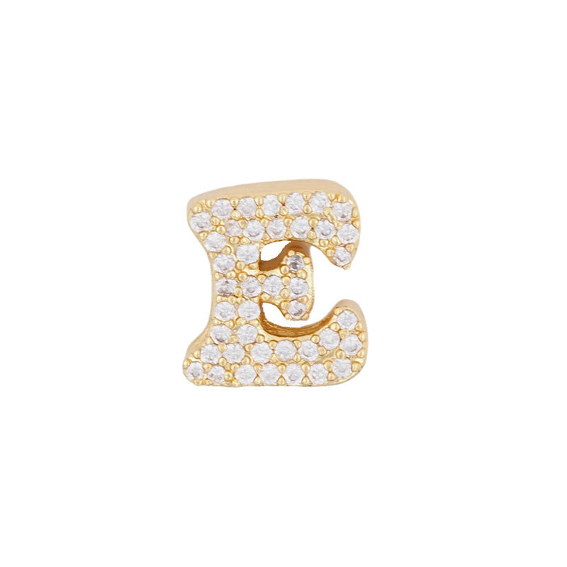 Fashion English 26 letter single pendant gold DIY bracelet necklace accessories - V.I.P Digital Presence