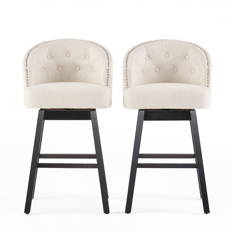 OGDEN KD SWIVEL BARSTOOL( SET OF 2 ) - V.I.P Digital Presence