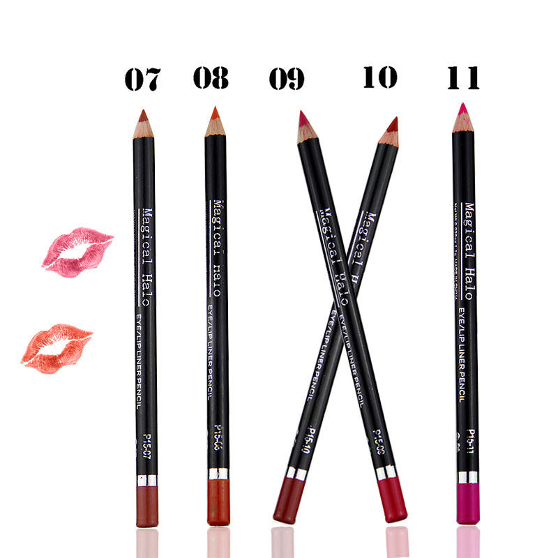 Makeup MH12 Color Mixed Waterproof Lip Liner Lip Nude Lip Pencil Lipstick Pen Set of 12 - V.I.P Digital Presence
