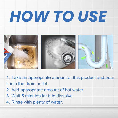 Pipe Remover, Kitchen Bathroom Drain Block Cleaning Stain Deodorant Remover - V.I.P Digital Presence
