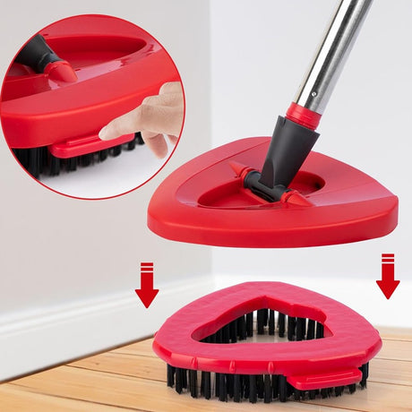 Adapted to O-Cedar RinseClean large triangular cleaning brush to replace mop head - V.I.P Digital Presence