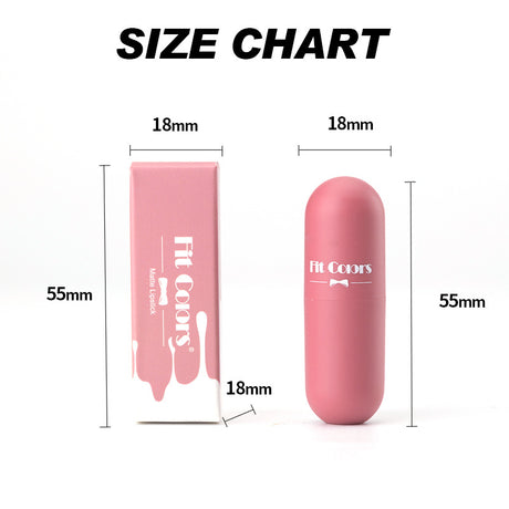 Fit Colors Mini Capsule Matte Lipstick Matte Velvet Does Not Fade Portable Mini Lipstick - V.I.P Digital Presence