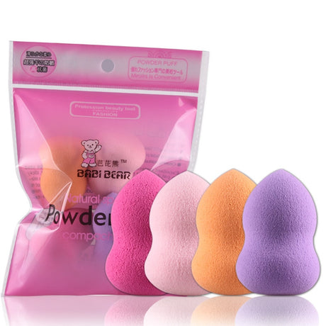 4Pcs/set Mini Beauty Soft Makeup Sponge Puff Face Nose Facial Foundation Base Liquid Powder Blending Drop Shape Cosmetic Tool - V.I.P Digital Presence