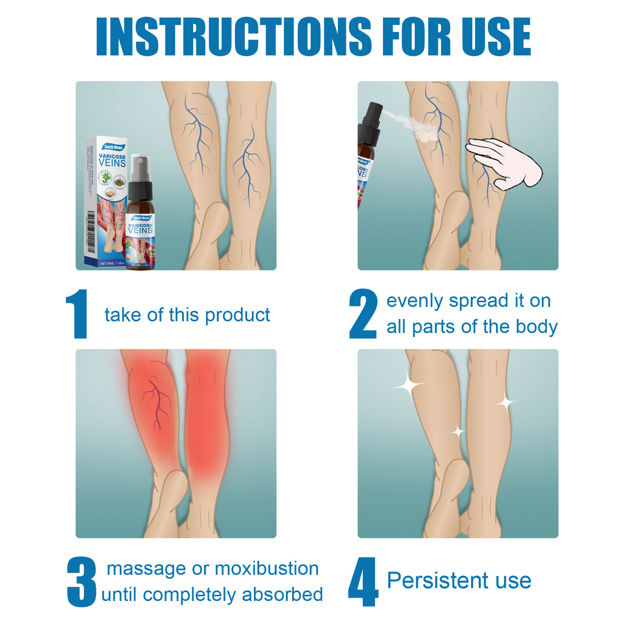 Leg Care Spray Gently Relieve Leg Discomfort, Blue Veins And Bumps Repair Daily Care - V.I.P Digital Presence