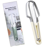 3-in-1 Watermelon Cutter Stainless Steel Fruit Carving Knife Multi-functional Melon Fork Slicer Tool for Camping Kitchen Gadgets - V.I.P Digital Presence