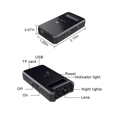4K Mini Camera WiFi  Smart Wireless Camcorder IP Hotspot HD Night Vision Video Micro Small Cam Motion Detection Vlog Espia - V.I.P Digital Presence