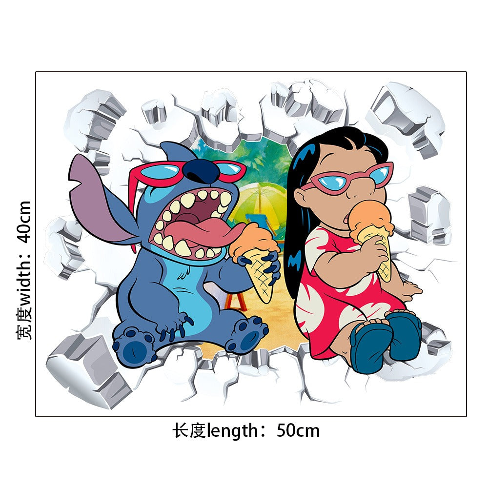 StarCraft Baby Stitch Wall Sticker Self Adhesive Picture Back Adhesive Cartoon Sticker Bedroom Dormitory Bedhead Wall Wallpaper - V.I.P Digital Presence