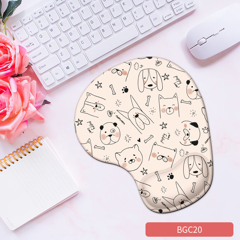 Silicone wrist mouse pad female comfortable computer soft non-slip hand rest pad thick non-slip wrist rest cute game pad - V.I.P Digital Presence