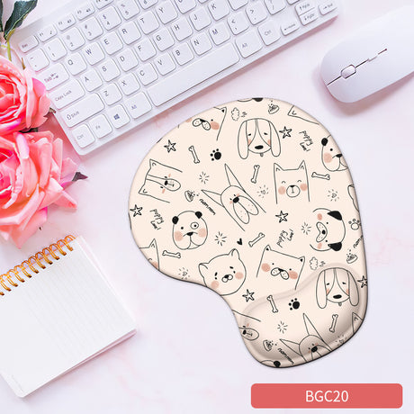 Silicone wrist mouse pad female comfortable computer soft non-slip hand rest pad thick non-slip wrist rest cute game pad - V.I.P Digital Presence
