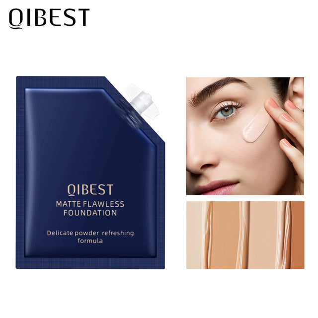 QIBEST Liquid Foundation Long Lasting Makeup Concealer Moisturizing Brightening Matte Portable Volume Repairing Liquid - V.I.P Digital Presence