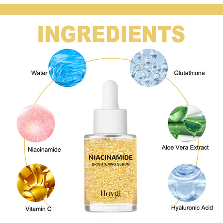 HOYGI Niacinamide Brightening Serum, Lightening Spots And Fine Lines Brightening Skin Hydrating Moisturizing Facial Treatment - V.I.P Digital Presence