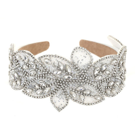 Handmade Heavy Craft Inlaid Water Diamond Rice Ball Head Hoop - V.I.P Digital Presence