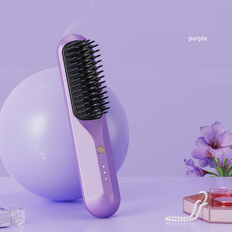 Household and business travel wireless portable electric heating small shape straightening comb - V.I.P Digital Presence
