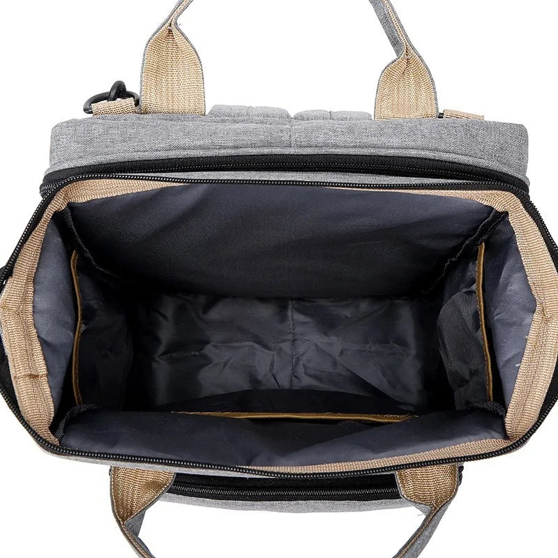 New Outdoor Folding Bag with Baby Can Sleep Mommy Bag Multi-functional Bottle Backpack Diaper Backpack - V.I.P Digital Presence