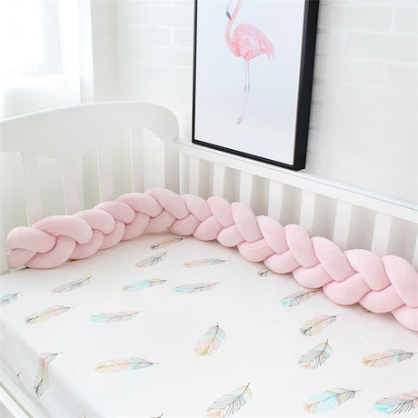 1Pcs 1M/2M/3M Baby Handmade Nodic Knot Newborn Bed Bumper Long Knotted Braid Pillow Baby Bed Bumper Knot Crib Infant Room Decor - V.I.P Digital Presence