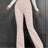 Fashionable and casual solid color micro flared high waisted pants for women - V.I.P Digital Presence