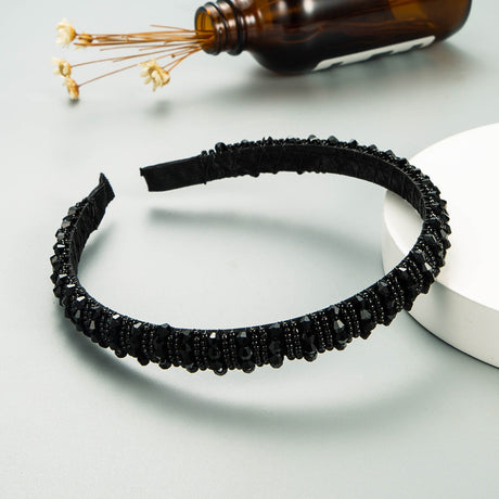 Hair Hoop Hand-Woven Beaded Headband Female Baroque Sponge Hair Bundle Korean Face Wash Hair Accessories - V.I.P Digital Presence
