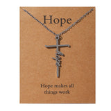 Faith Religious Gift Stainless Steel Cross Collarbone Chain Sweater Chain - V.I.P Digital Presence