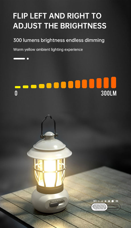 Camping Ligjt Outdoor  Ambience Lighting Camping Light Vintage Horse Light Gift USB Charging Tent Camp Lamp - V.I.P Digital Presence