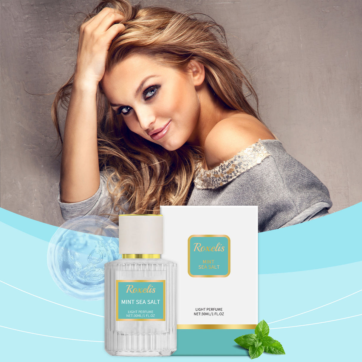 Mint Sea Salt Perfume Mild Fresh Elegant Tone Ear And Wrist Lasting Fragrance Elegant Date Fragrance Perfume - V.I.P Digital Presence