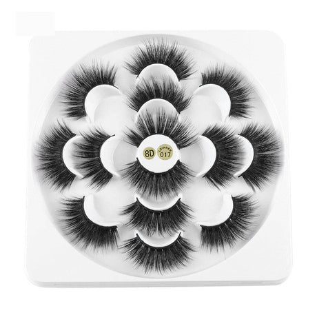 7 Pairs 3D Mink Hair False Eyelashes 25mm Lashes Thick Long Wispy Fluffy Handmade False Eyelashes - V.I.P Digital Presence
