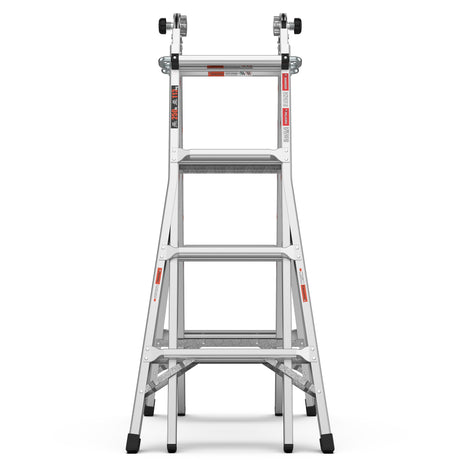17ft Multi-Position Foldable Aluminum Ladder, A-Frame and Straight Ladder, ANSI 250lbs - V.I.P Digital Presence