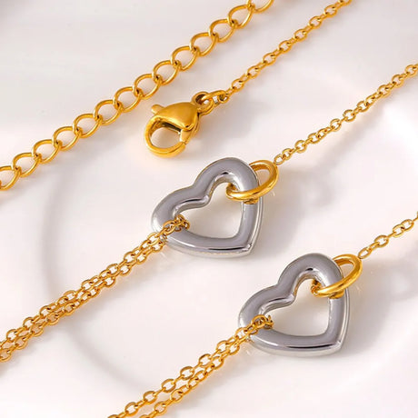 18K Gold-Plated Heart Bracelet - V.I.P Digital Presence