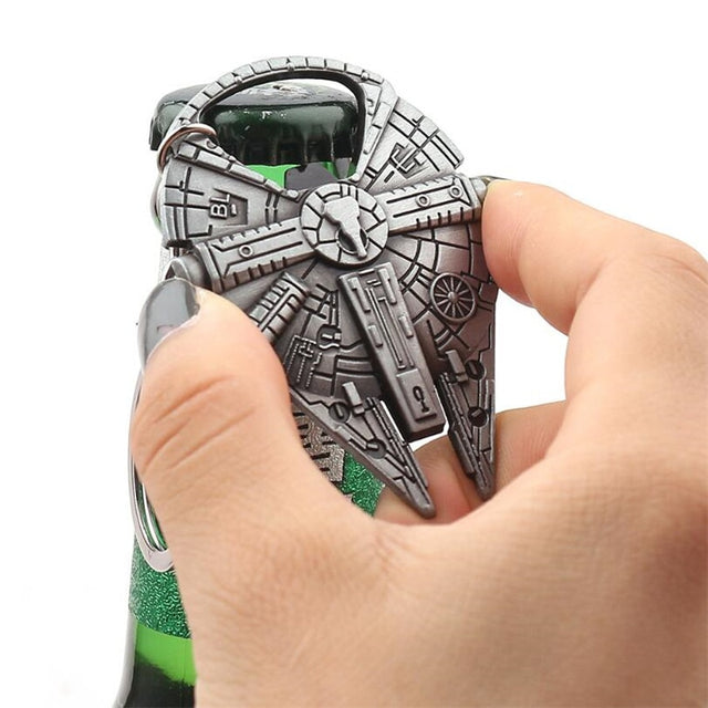 Movie Millennium Falcon Key Chain Cosplay Badge Bottle Opener Fashion Fancy Funny Souvenir Gift Spaceship Key Ring - V.I.P Digital Presence