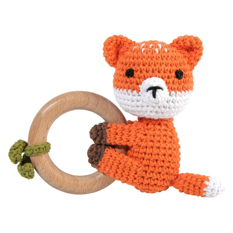 Campana relajante para bebé con nombre tallado, regalo para recién nacido, regalo para el baño, muñeca de dibujos animados tejida