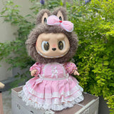 Ropa con diseño LABUBU de 58 cm, ropa de muñeca ZIMOMO, juguete de peluche LABUBU de goma, ropa linda